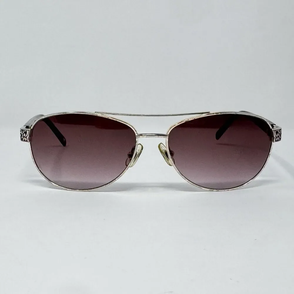 Brighton Sugar Shack A12098 Sunglasses Silver Brown 57-15-135